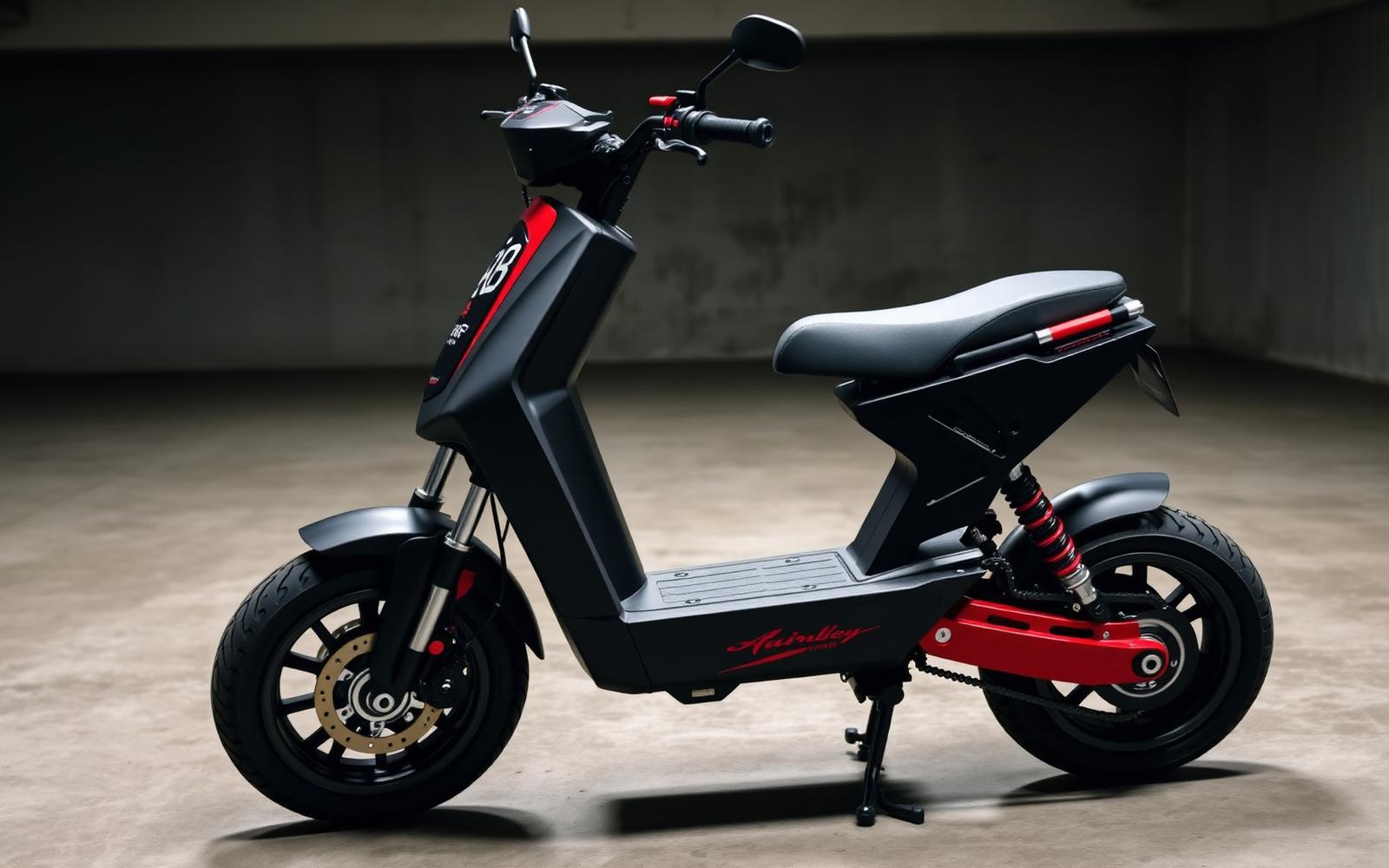 Upgraded JJNP configuration of a scooter-style electric bike